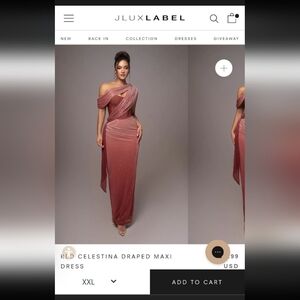 Jluxe Red celestial dress